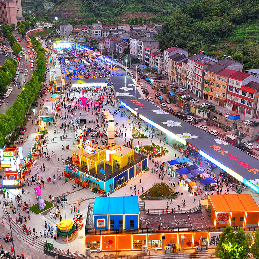 Container Themed Commercial Street Created by BOXER