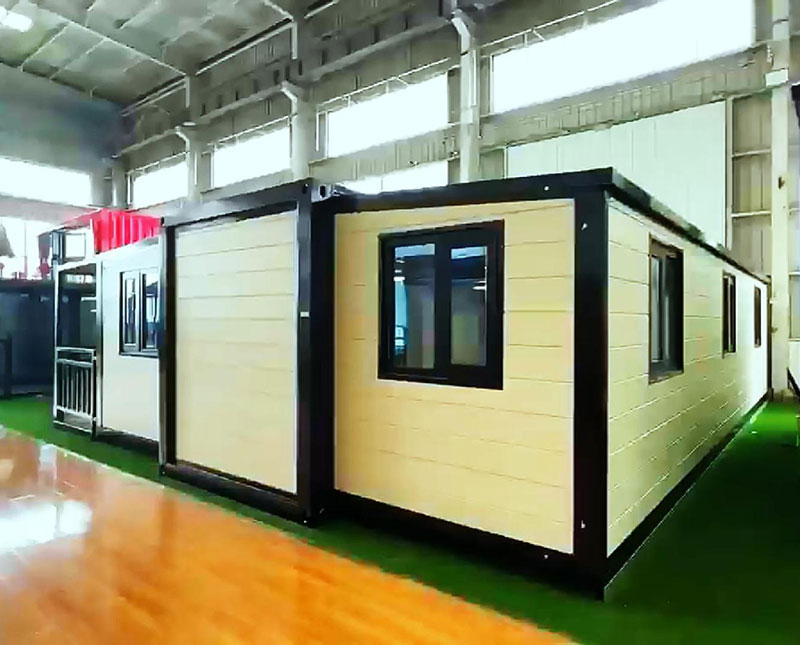 Prefab Container House with Double Wing Folding Room and Easy Expansion