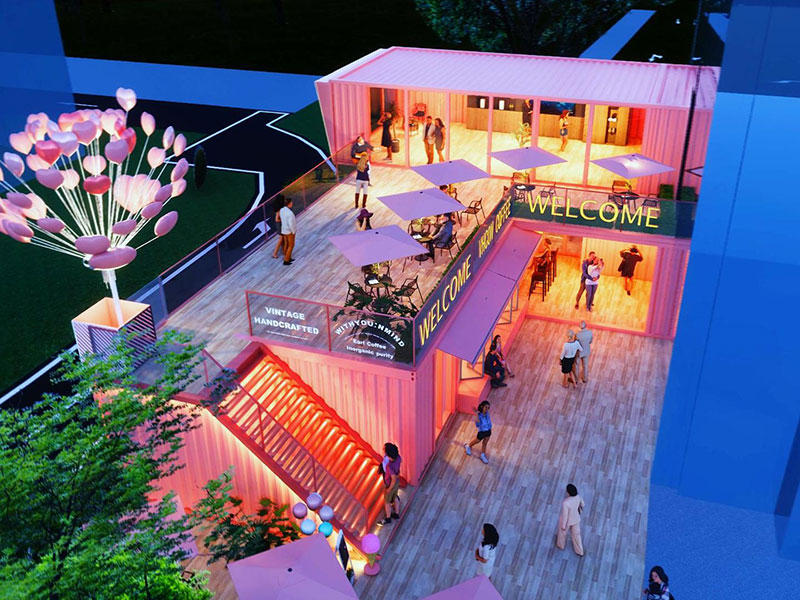 Container Themed Tavern Design