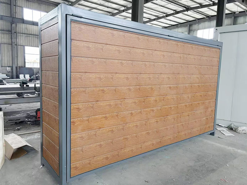 Closable Shed for Outdoor BBQ Kitchen with Remote Control